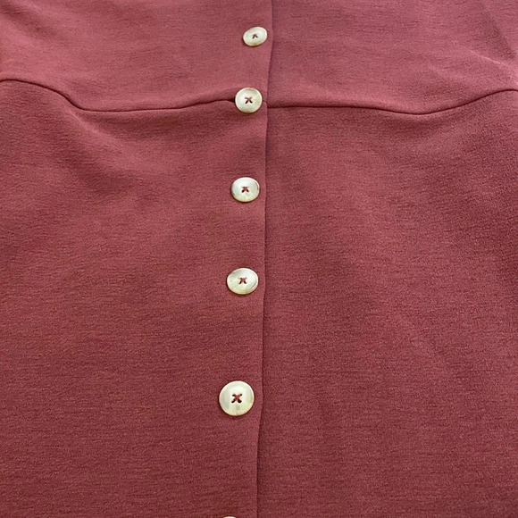 NWT Madewell Texture & Thread Crepe Balloon-Sleeve Dress - Picture 5 of 6